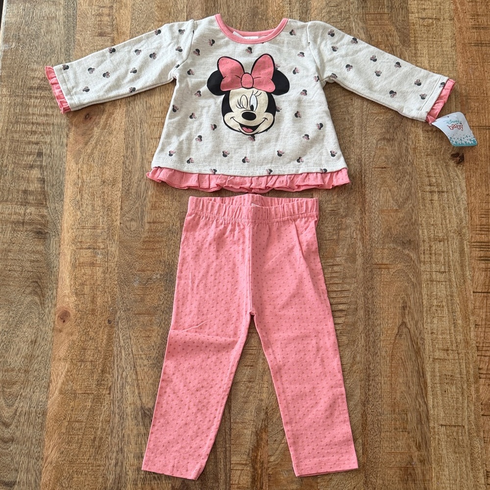 Minnie Ruffle Sweater & Leggings Set